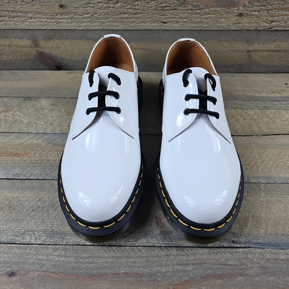 Dr. Martens AirWair 1461 White Patent Leather Oxford Shoes  NEW - Picture 4 of 10